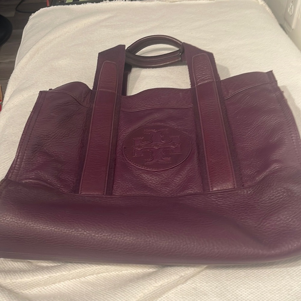 Leather Tory burch tote